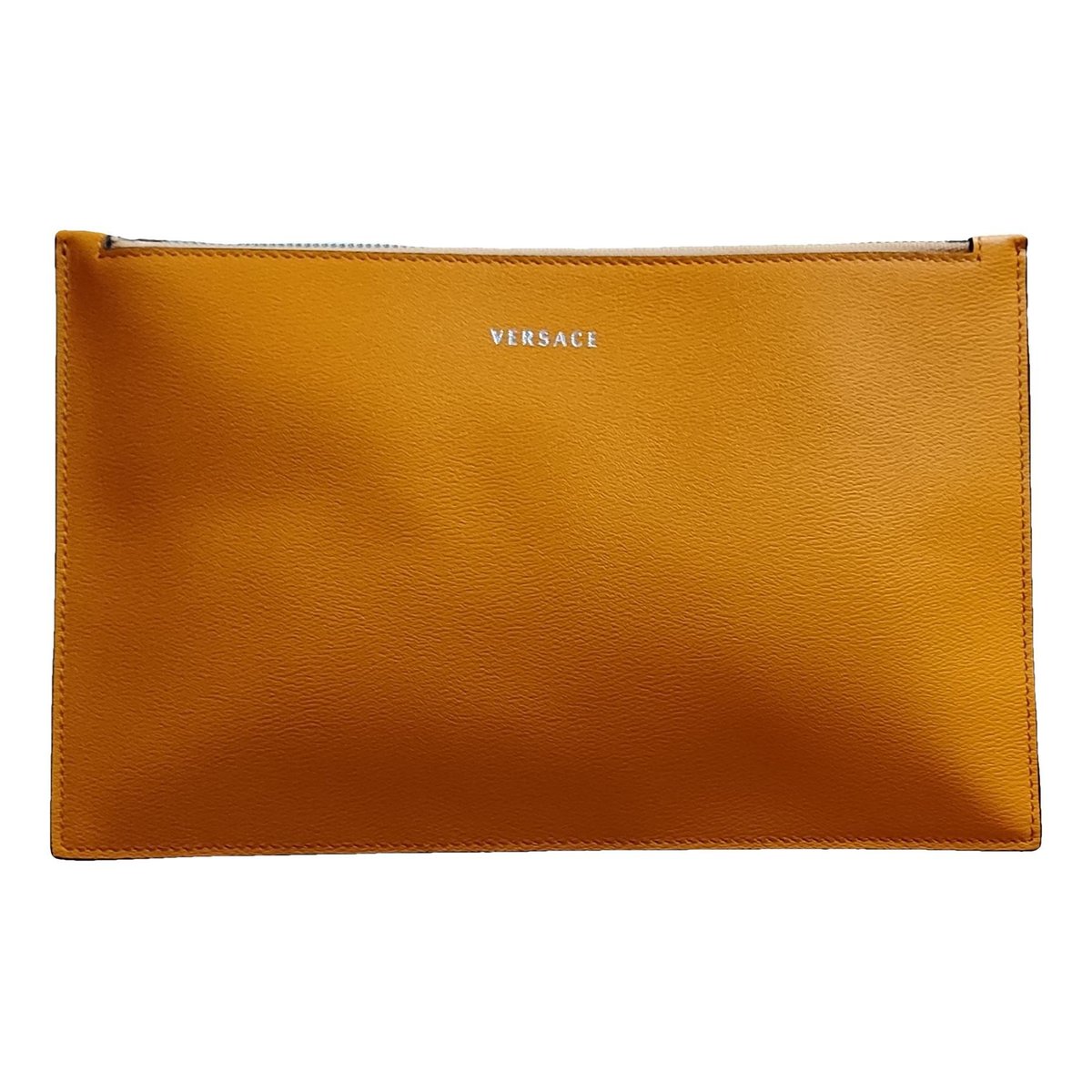 Leather clutch bag