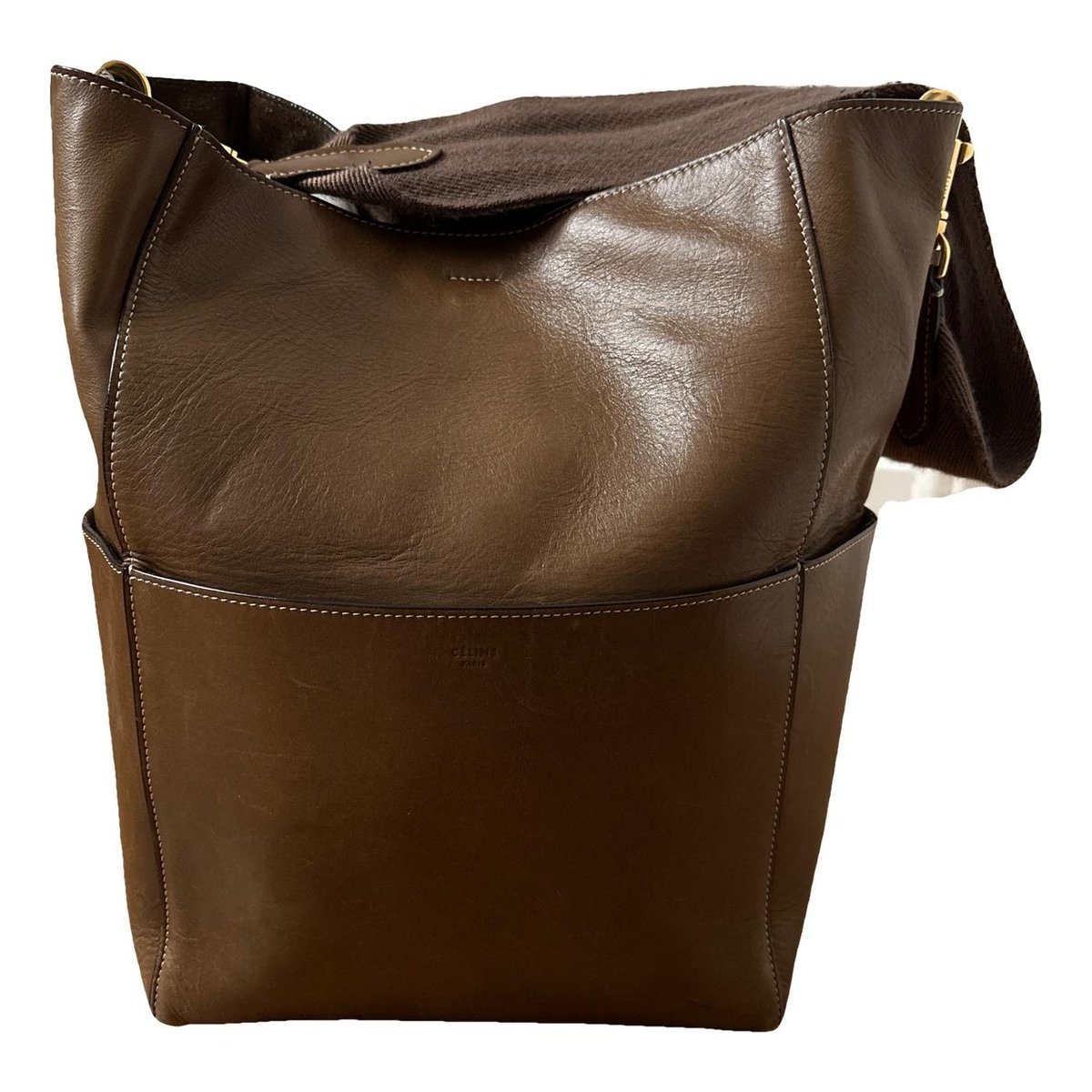 Seau Sangle leather tote