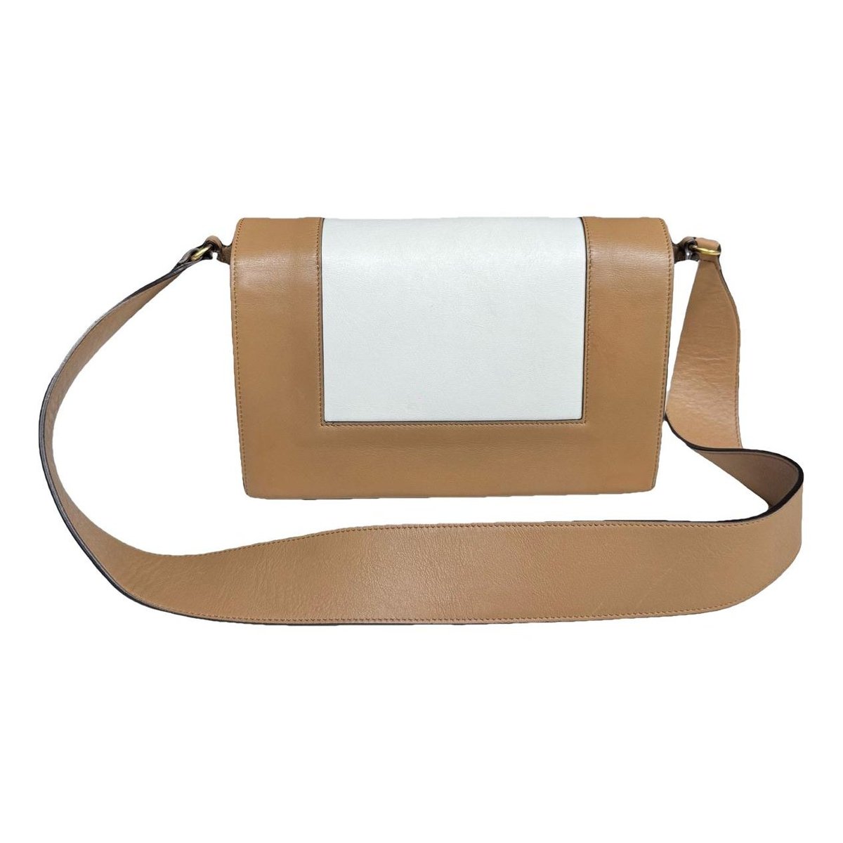Frame leather handbag