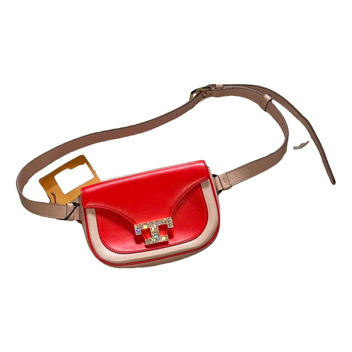 Leather clutch bag