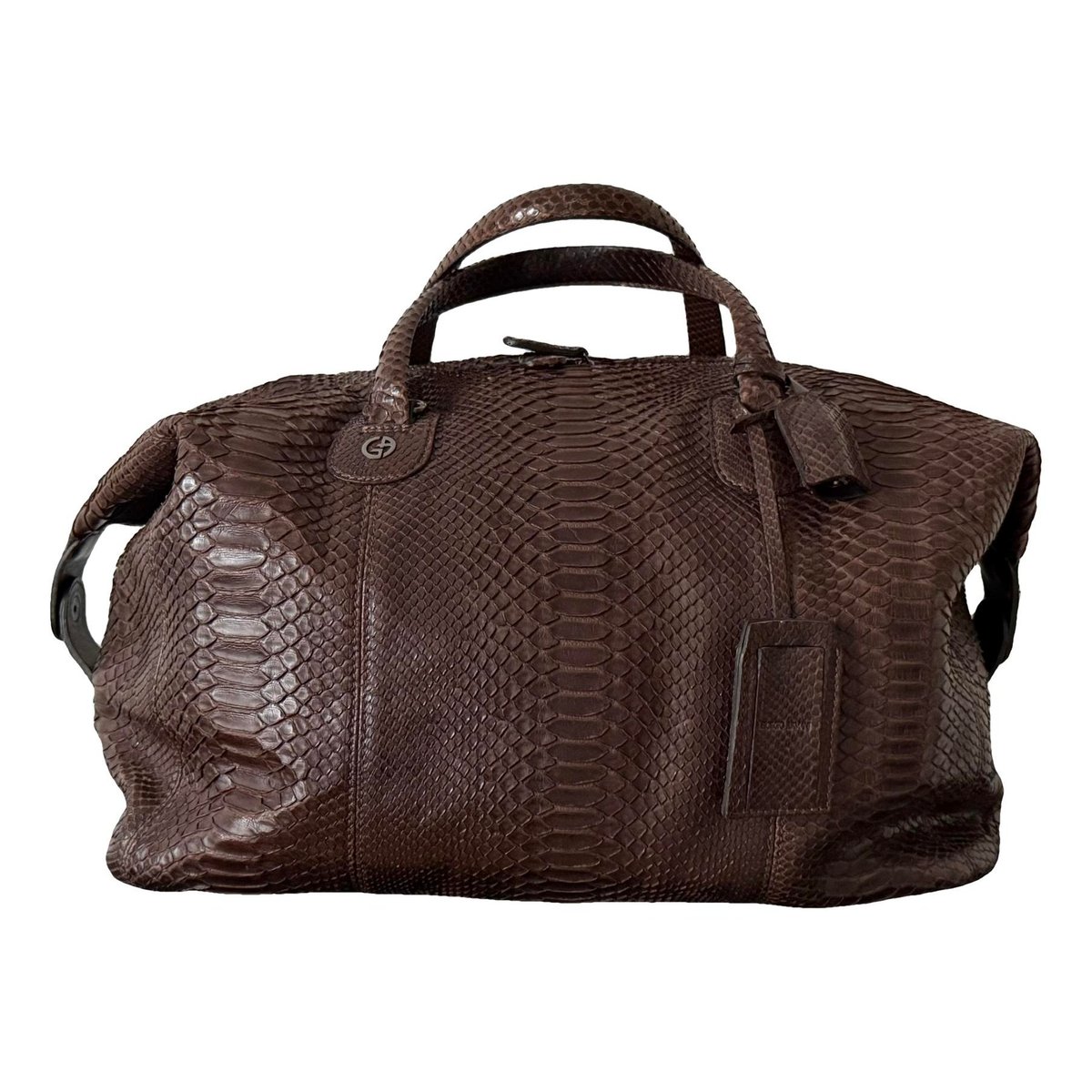 Leather bowling bag