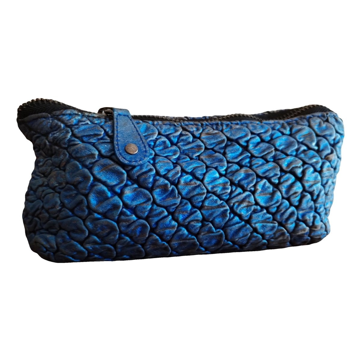Leather clutch bag