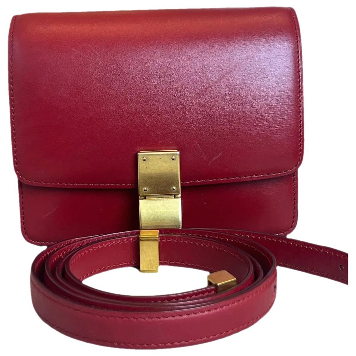 Classic leather crossbody bag