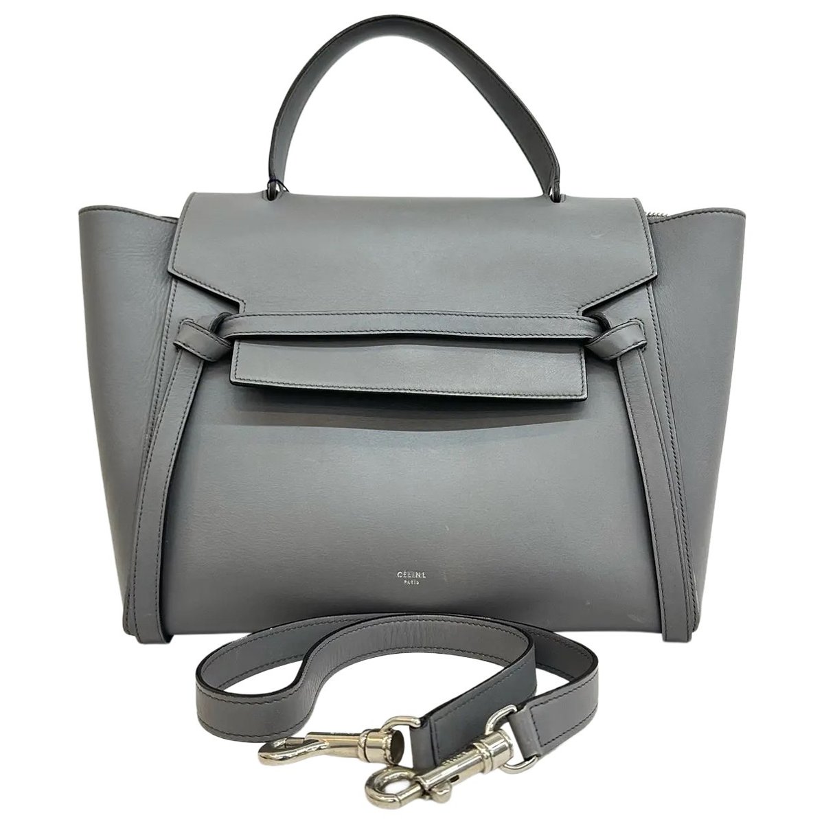 Belt leather handbag