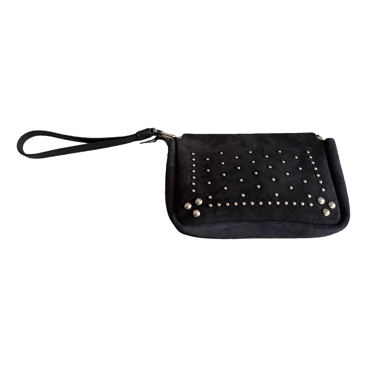 Leather clutch bag