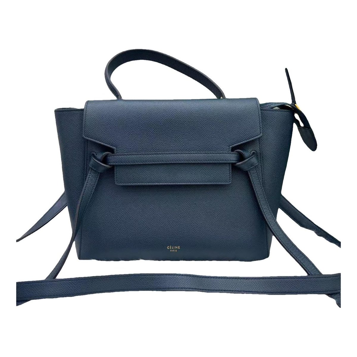 Belt leather handbag