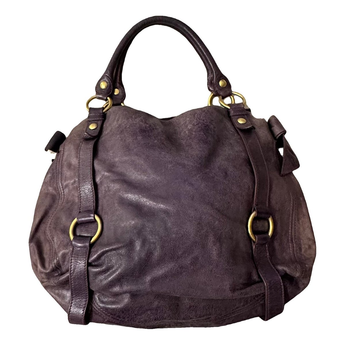 Bow bag leather handbag