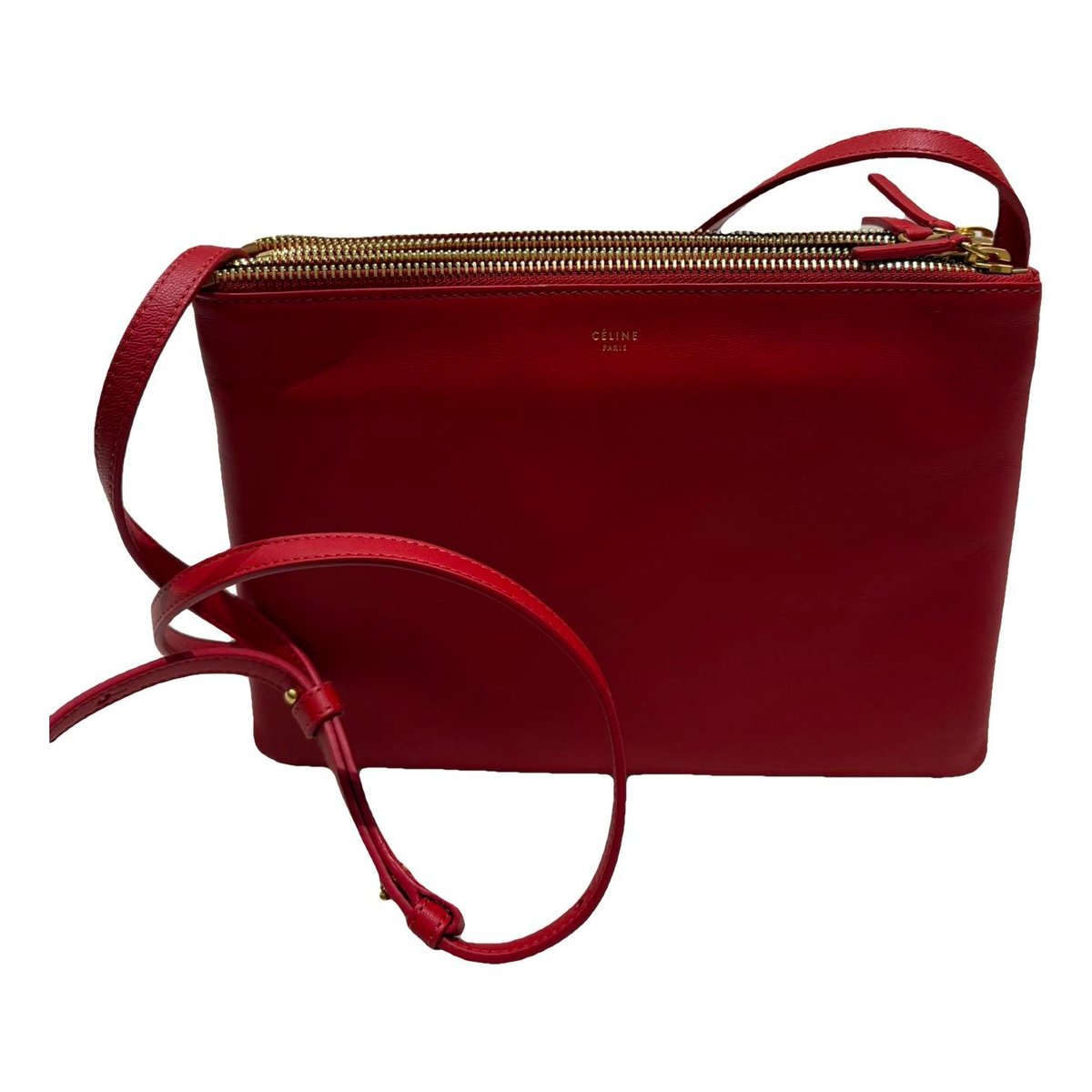 Trio leather crossbody bag