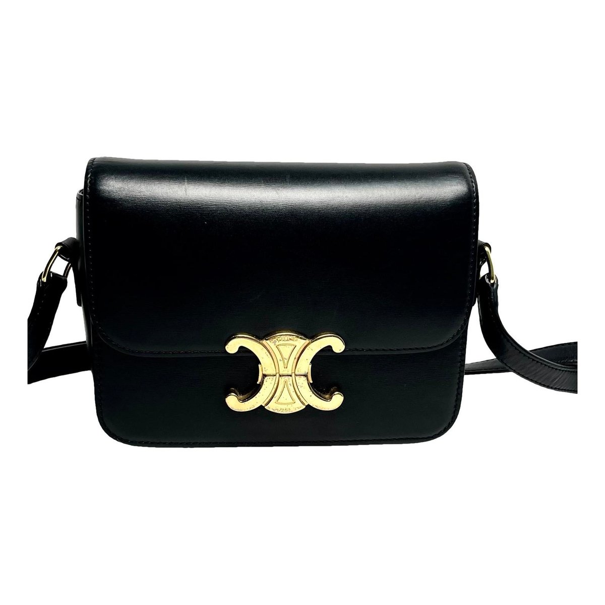 Triomphe leather handbag