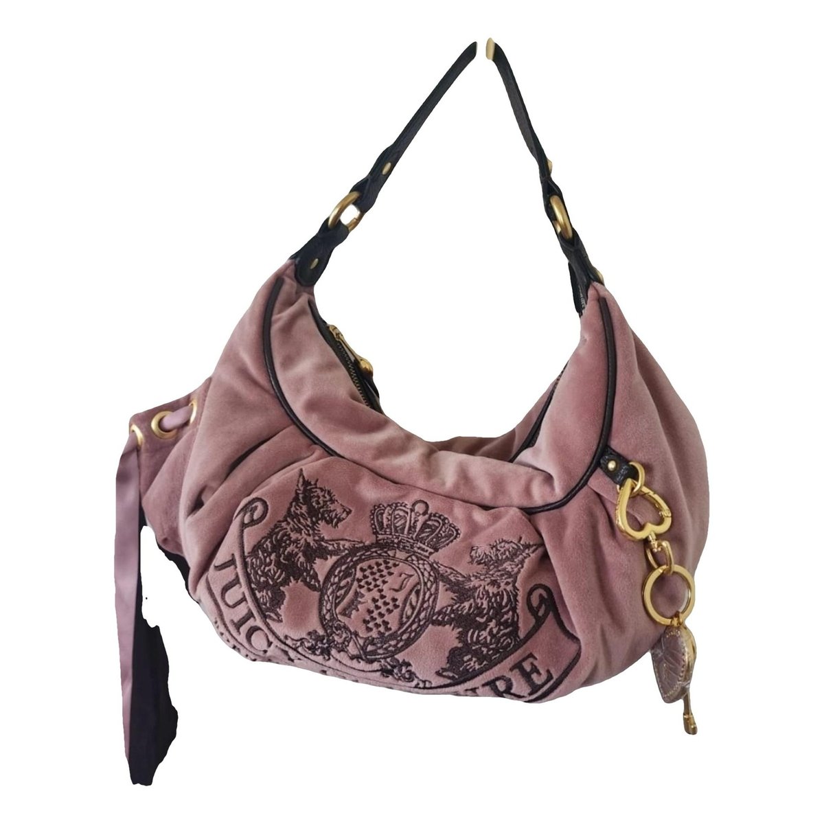 Velvet satchel