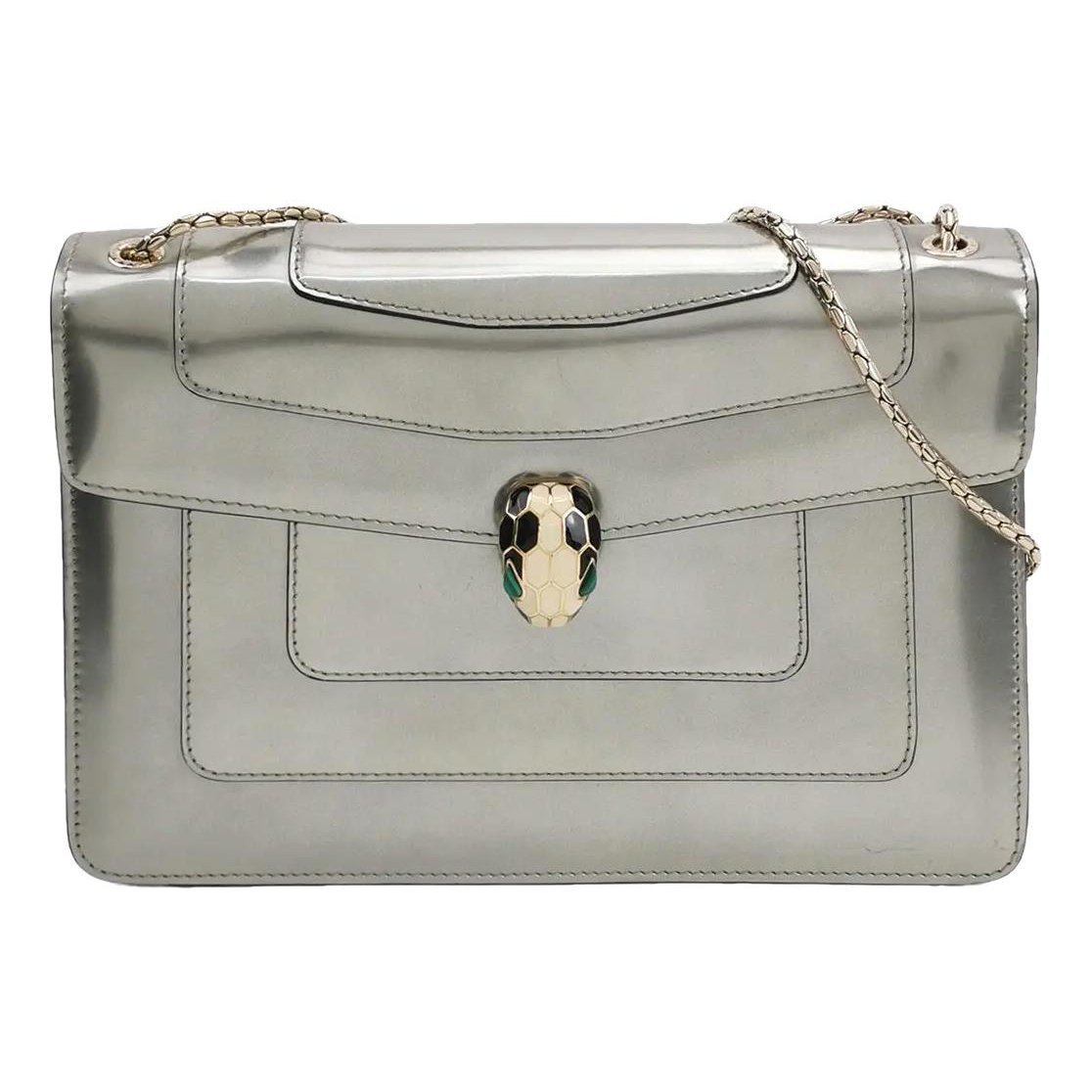 Serpenti leather handbag