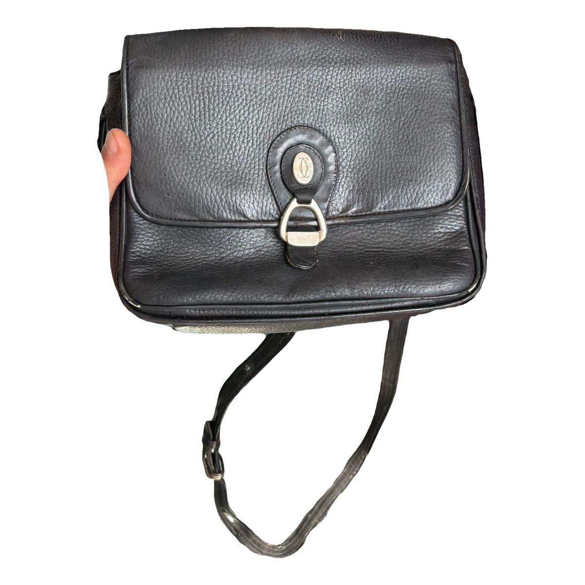 C leather crossbody bag