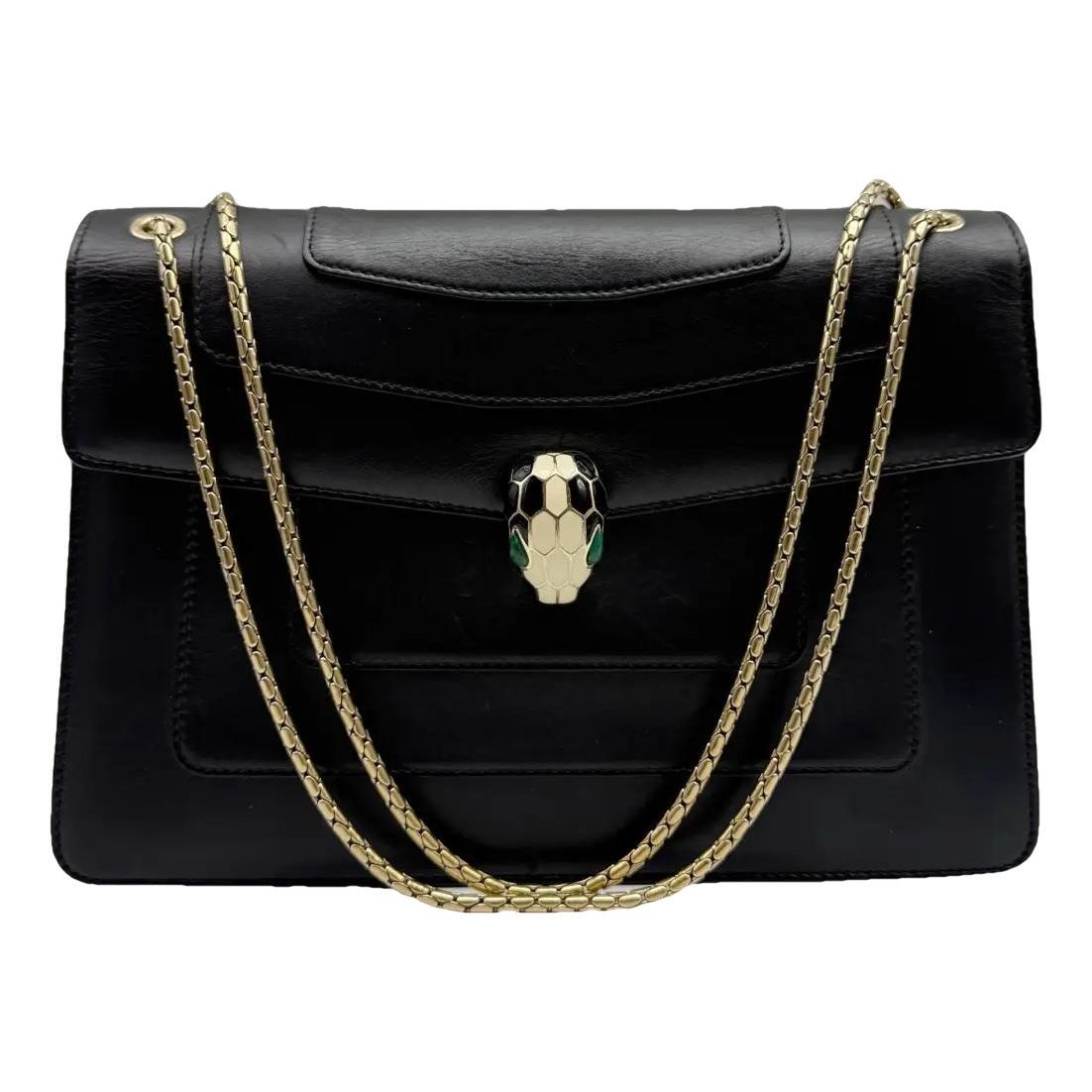 Serpenti leather handbag