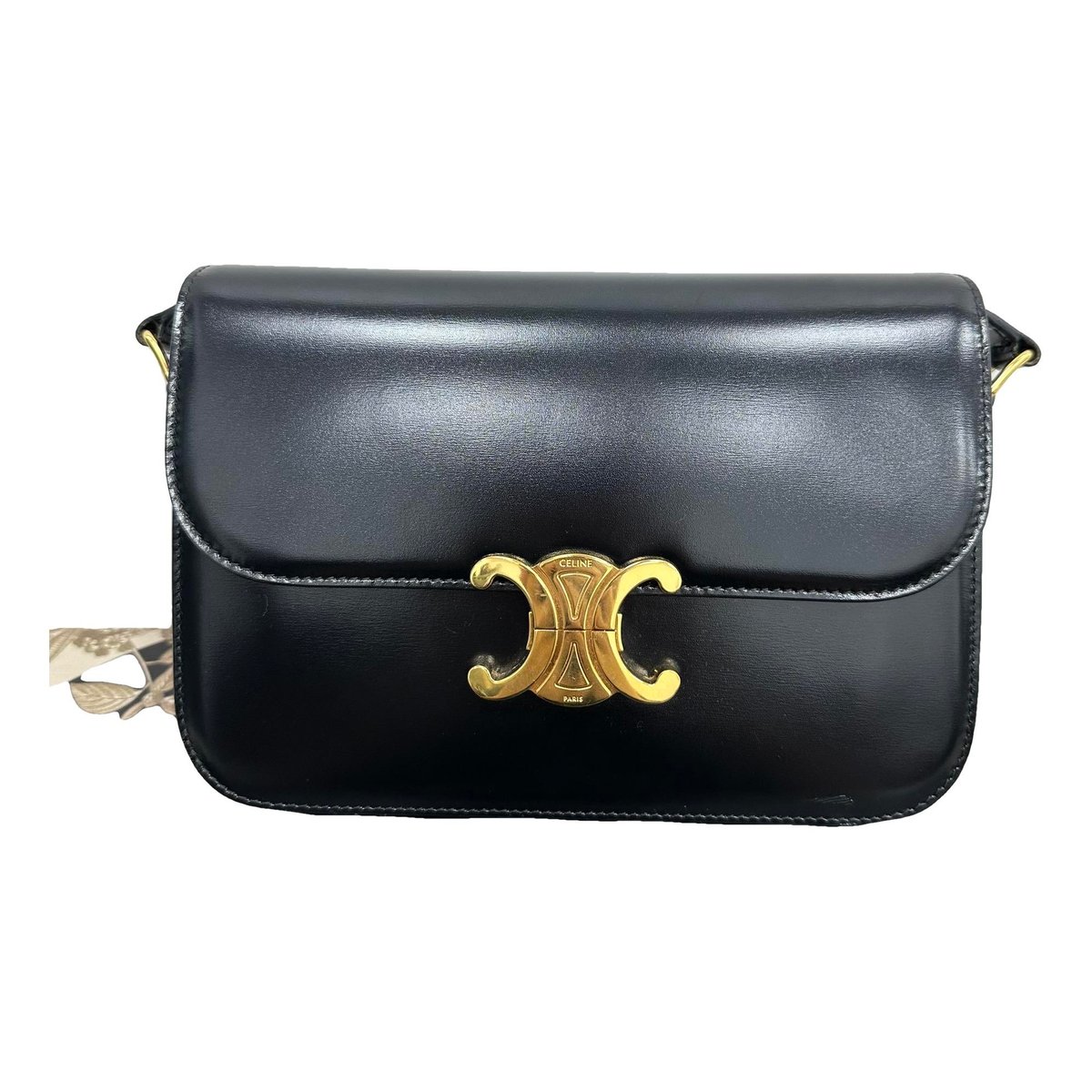 Triomphe leather handbag