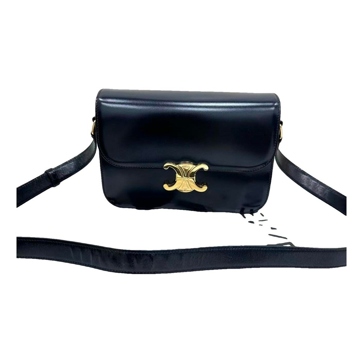 Triomphe leather handbag