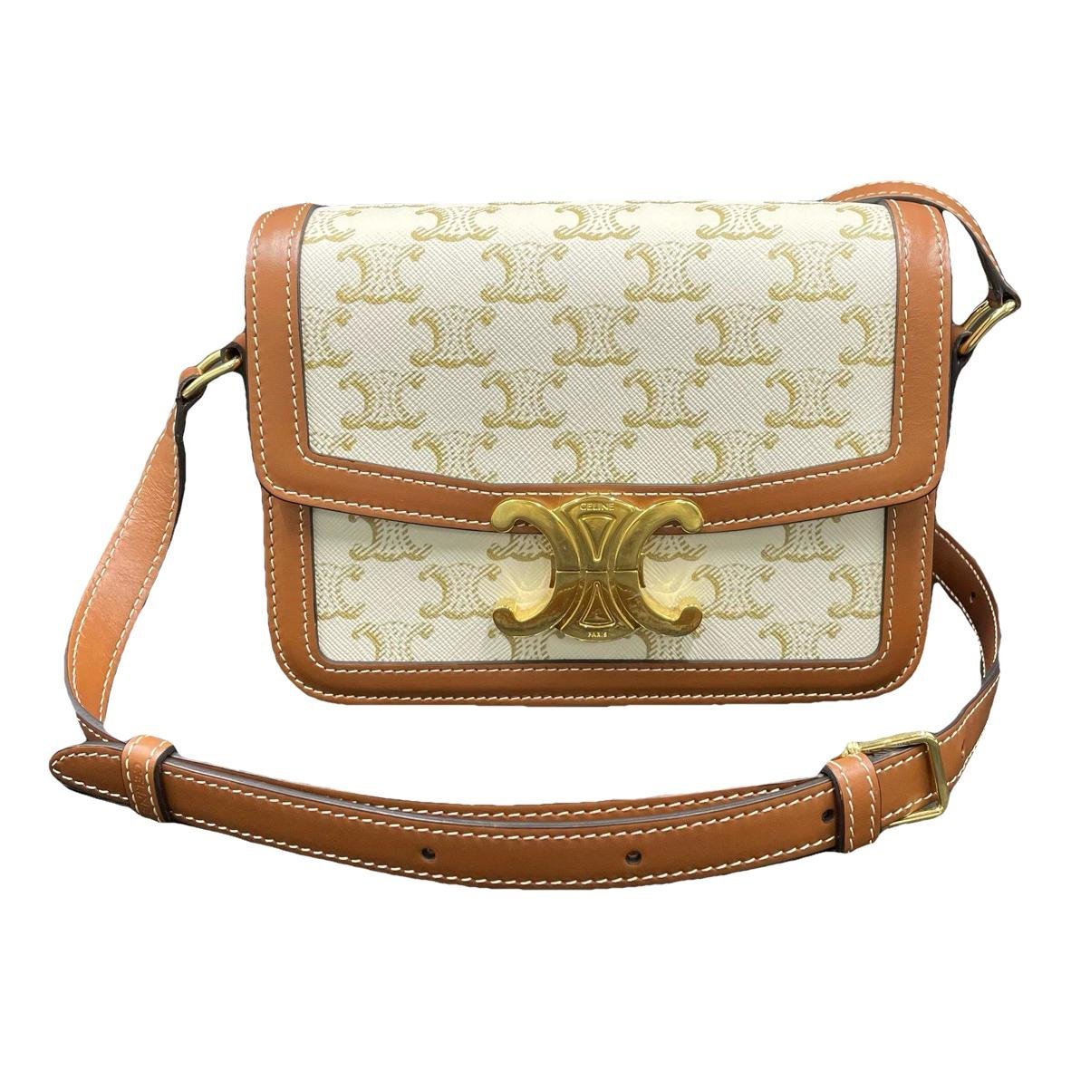 Triomphe leather handbag