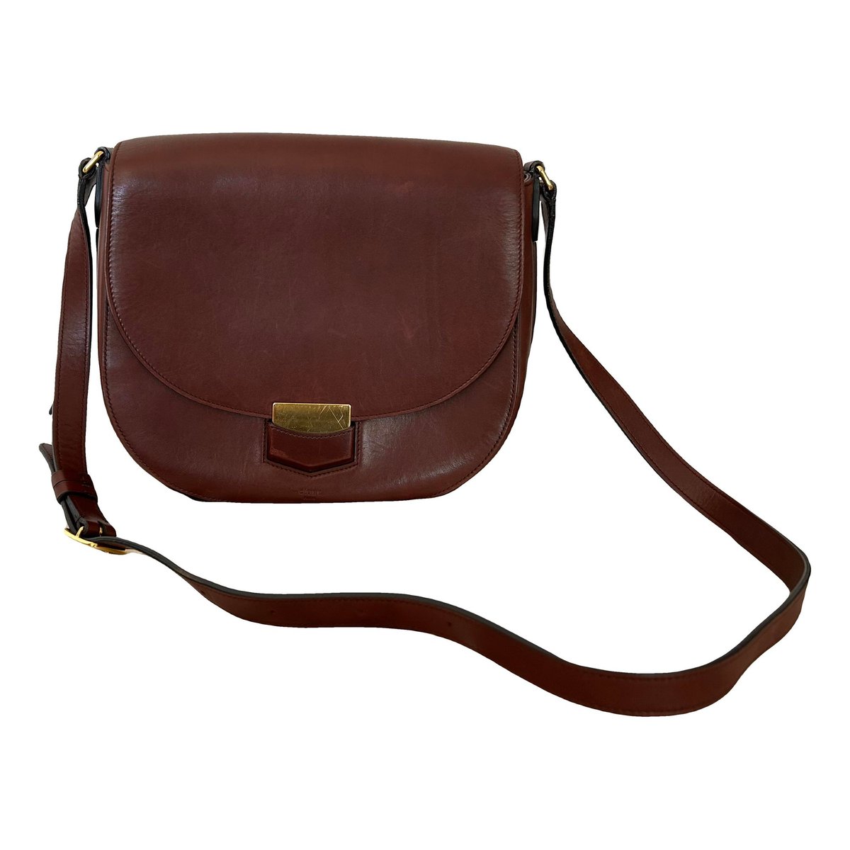 Trotteur leather crossbody bag