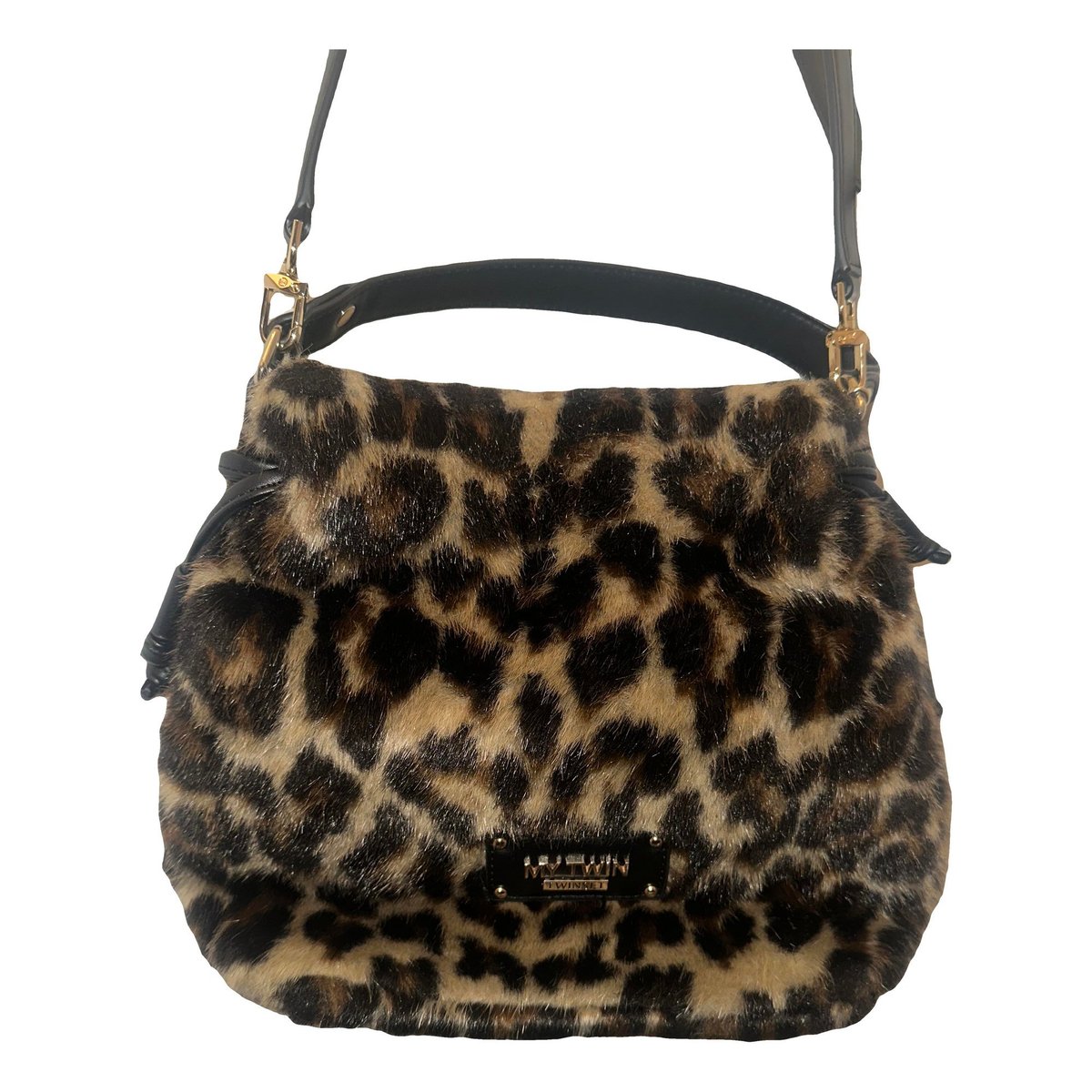 Faux fur handbag