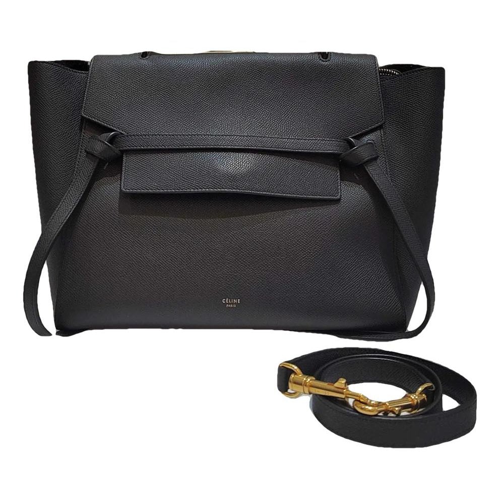 Belt leather handbag