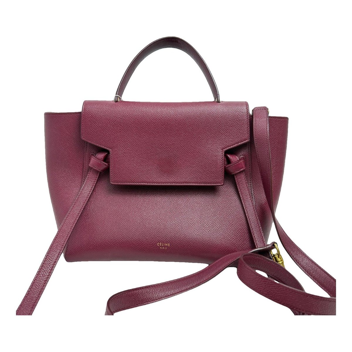 Belt leather handbag