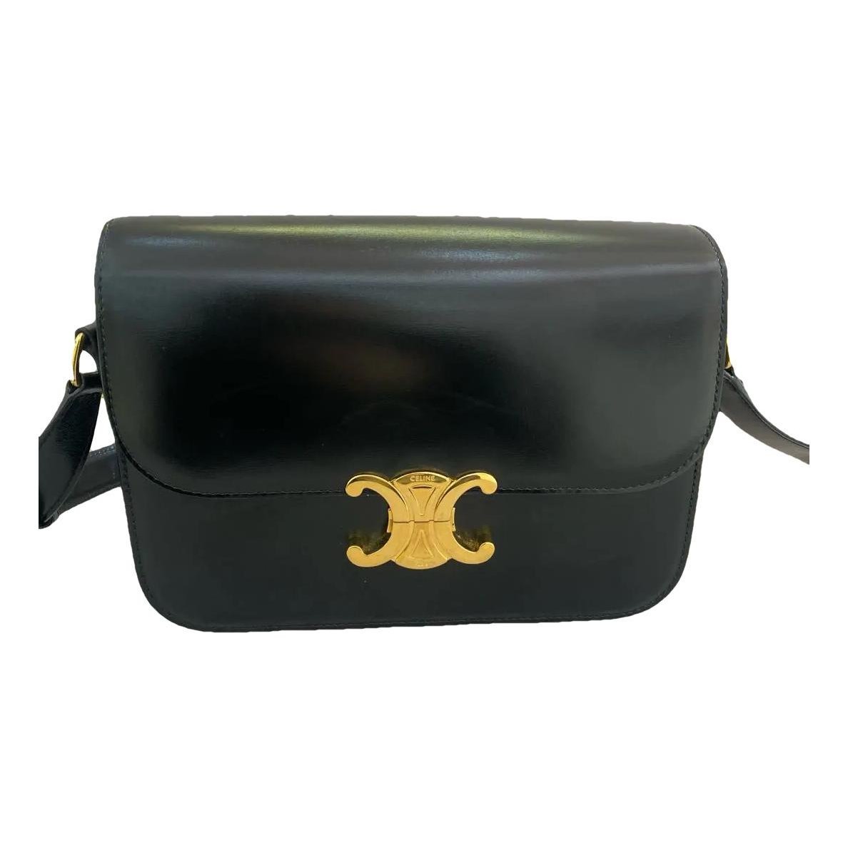 Triomphe leather handbag