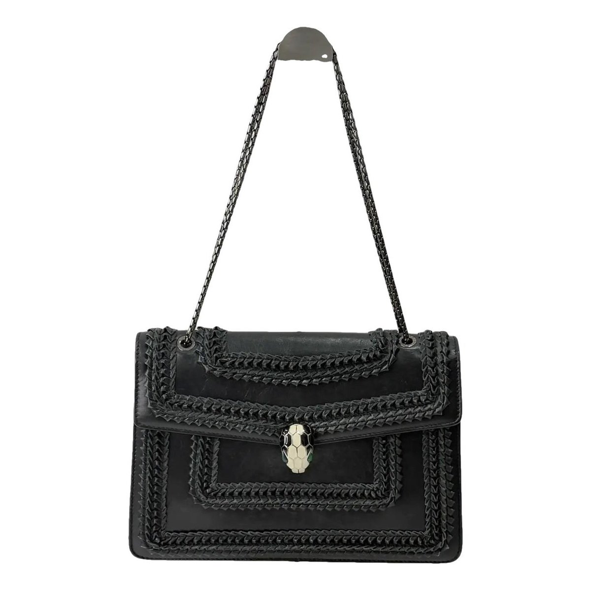 Serpenti leather handbag