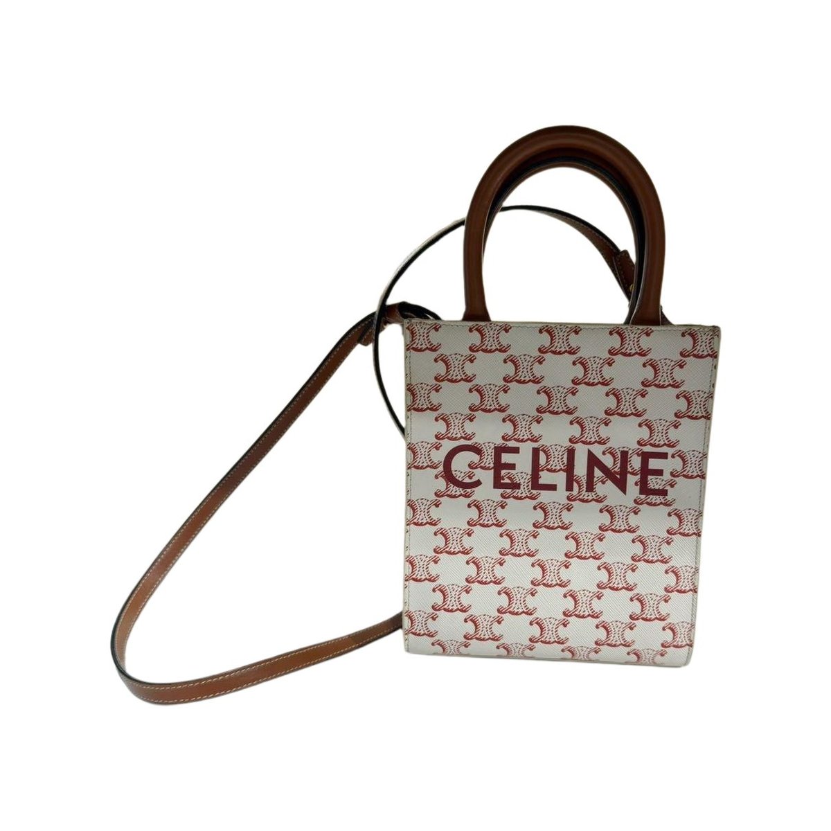 Cabas Vertical leather handbag