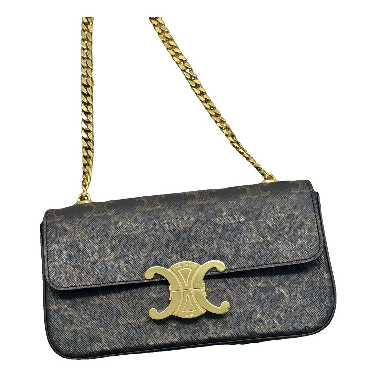 Triomphe Long leather handbag