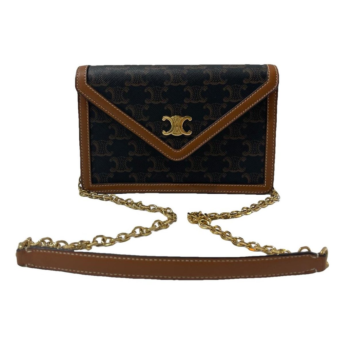 Triomphe leather handbag
