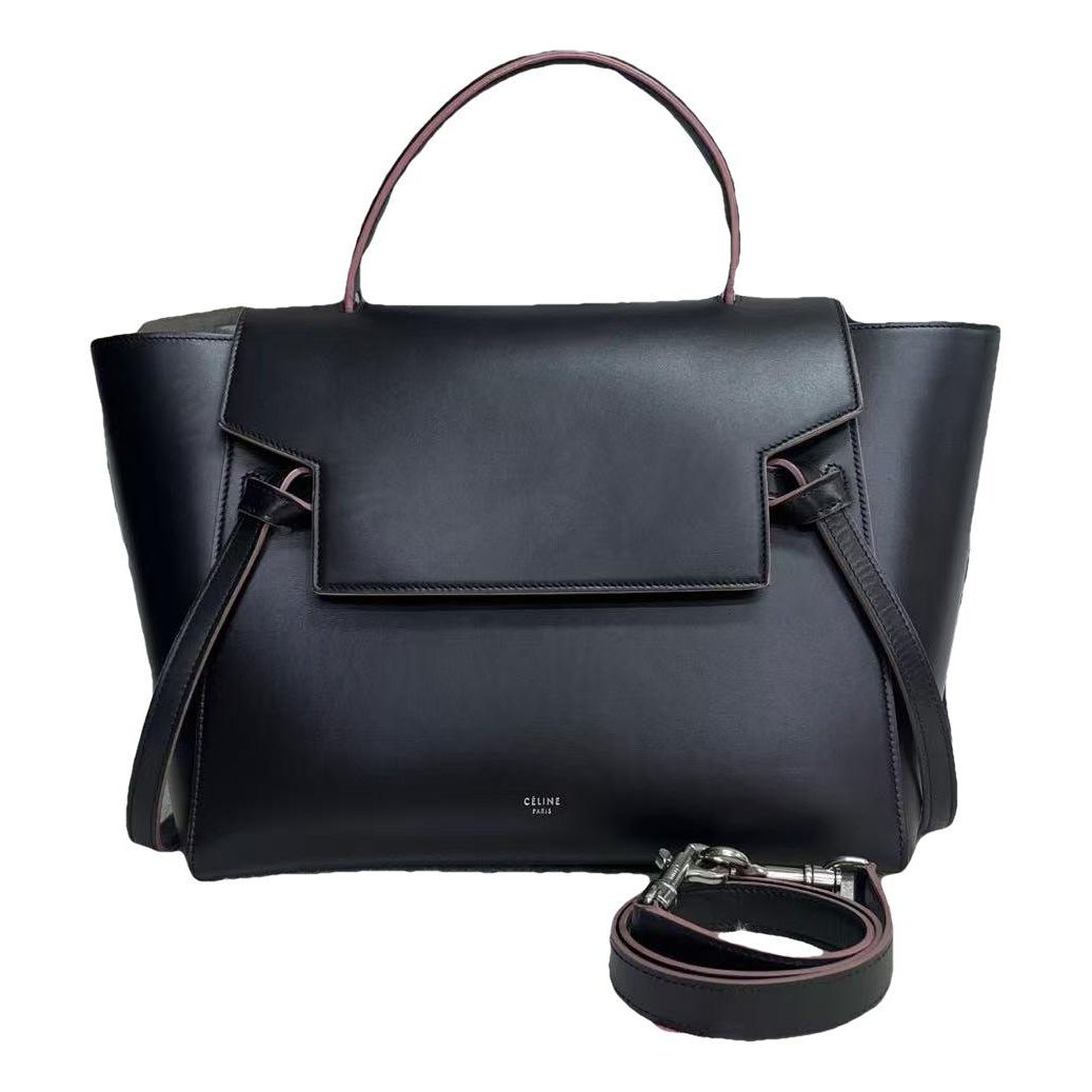 Belt leather handbag