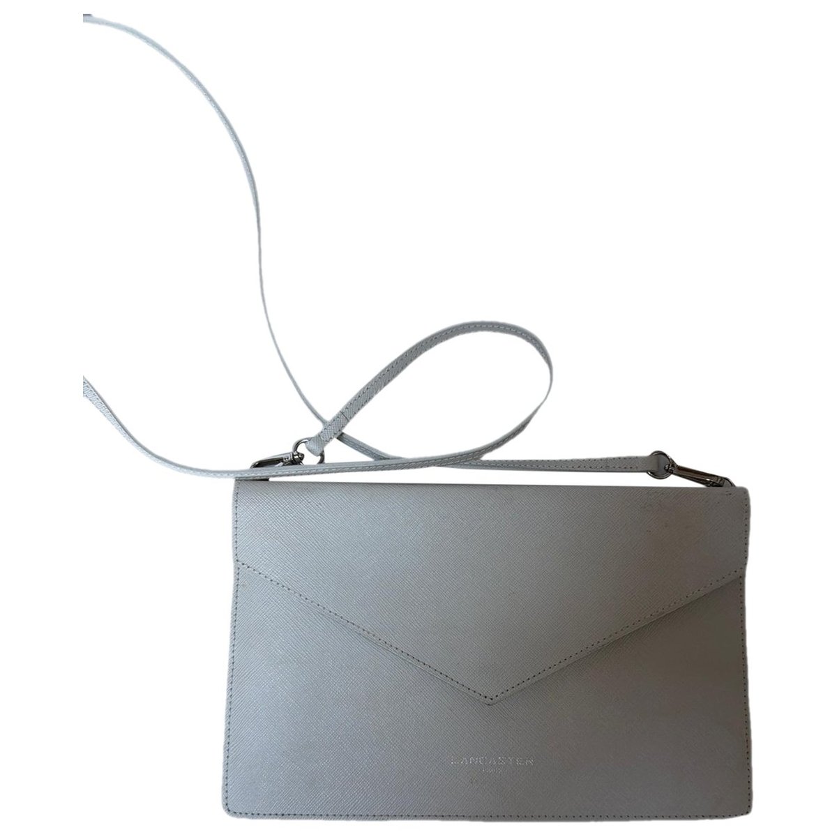 Leather clutch bag