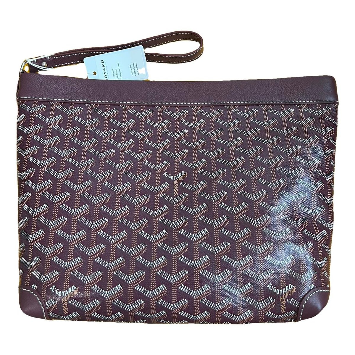 Jouvence leather clutch bag