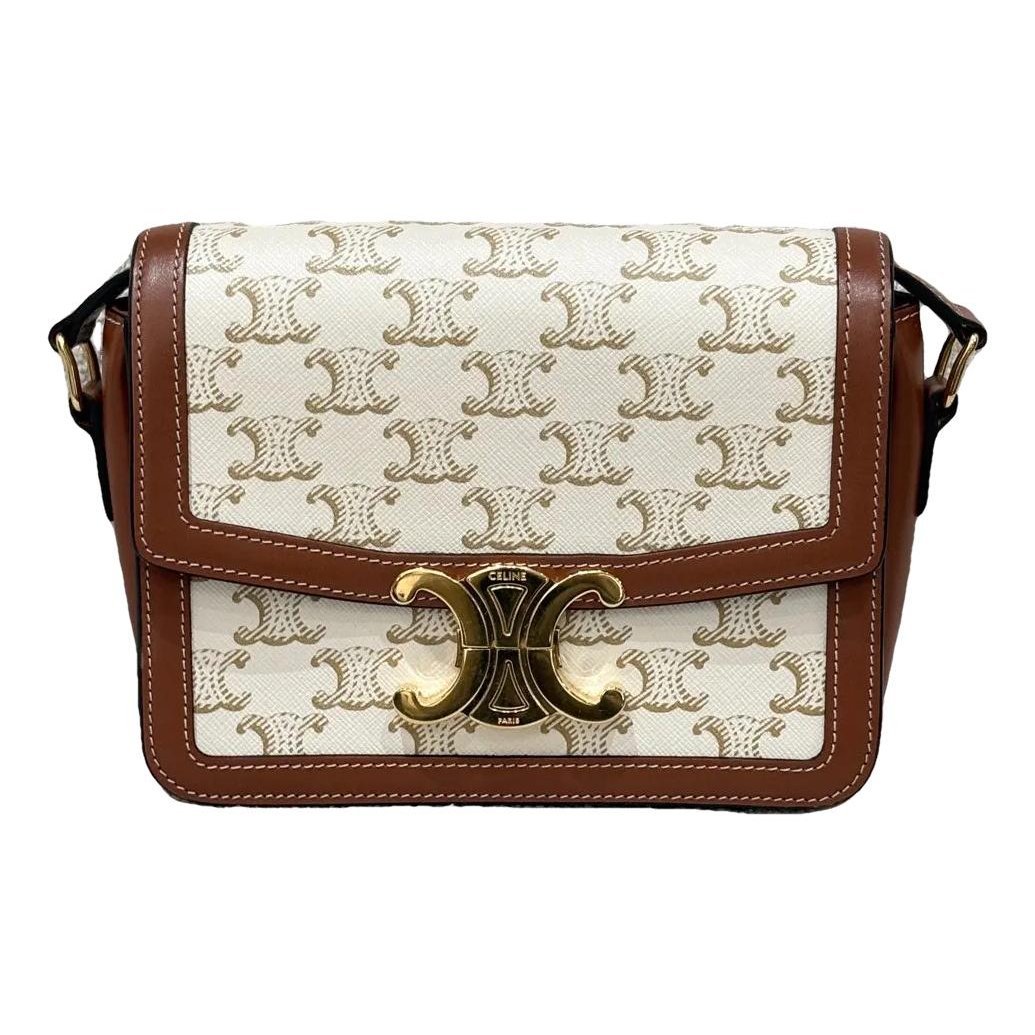 Triomphe vinyl handbag