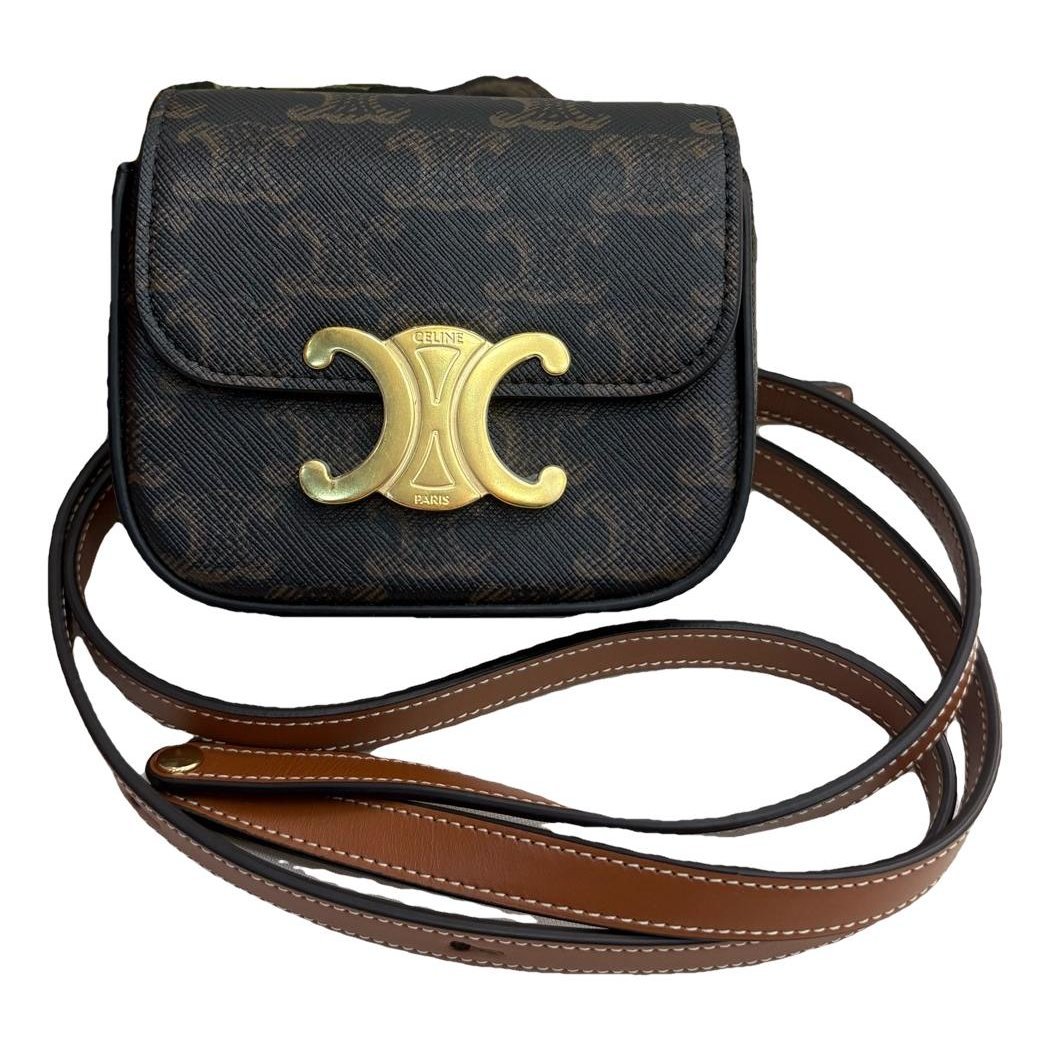 Triomphe leather handbag