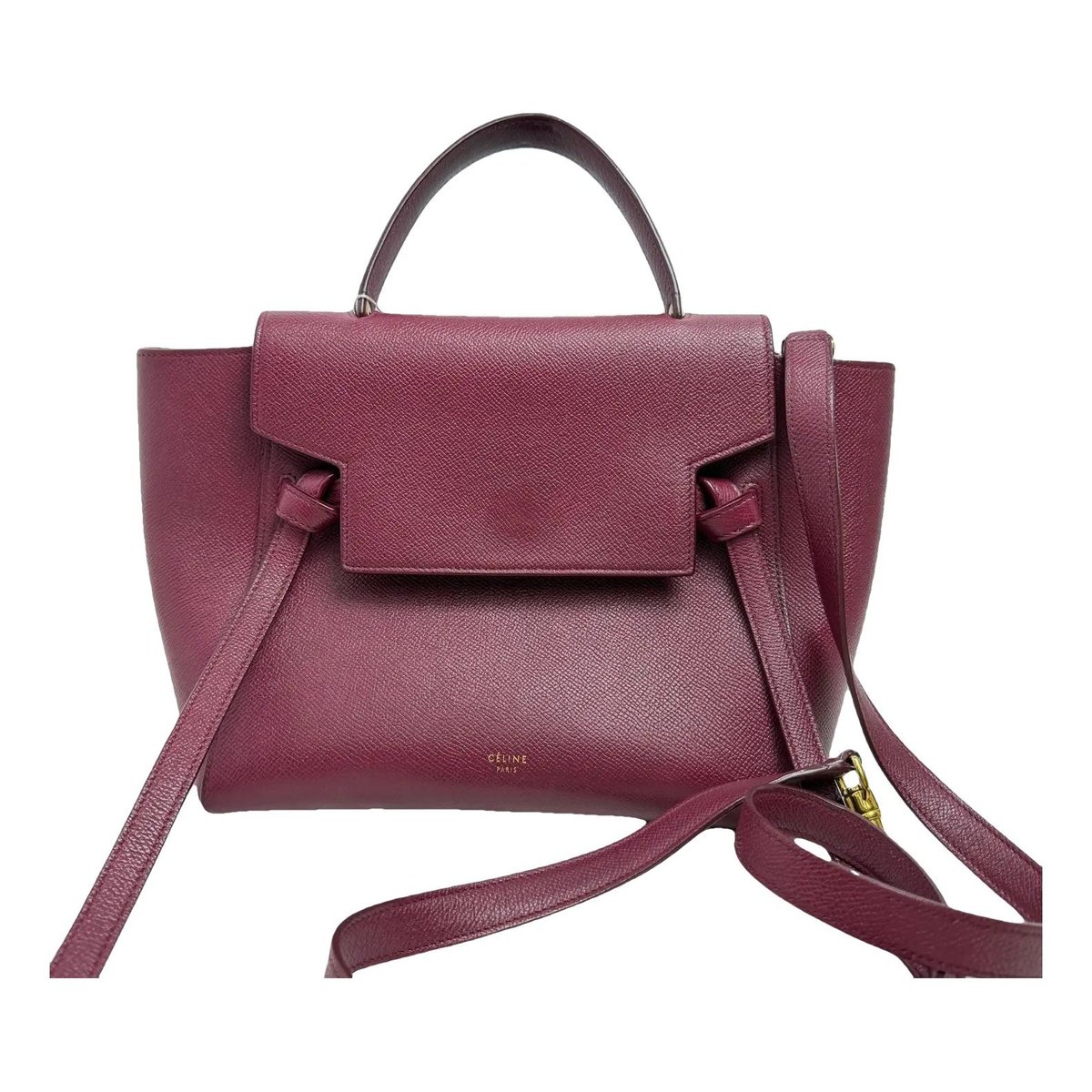 Belt leather handbag