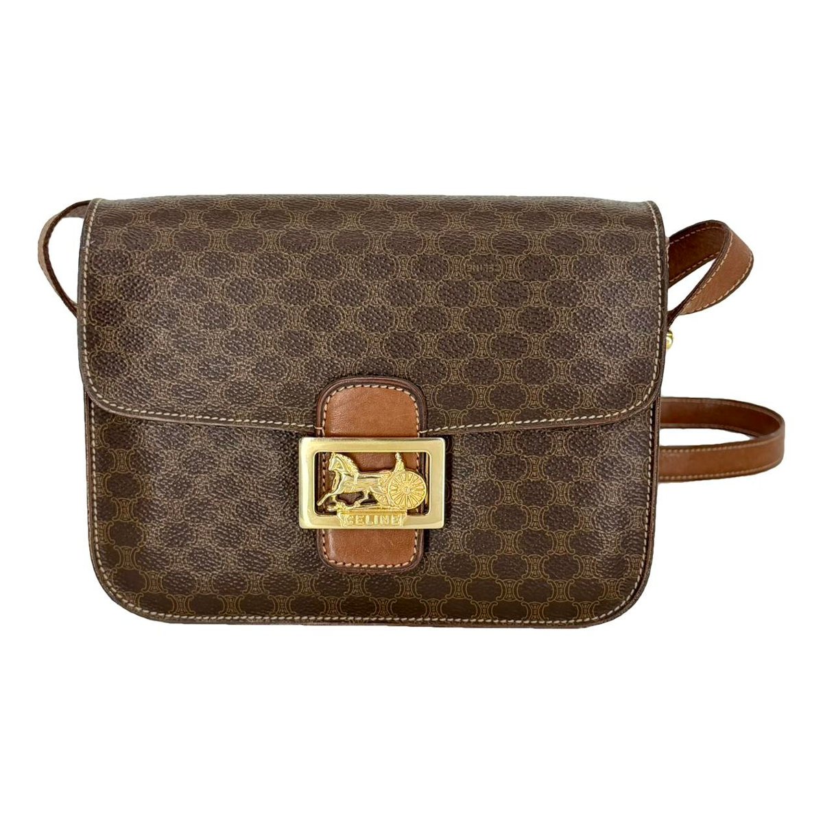 Triomphe leather crossbody bag
