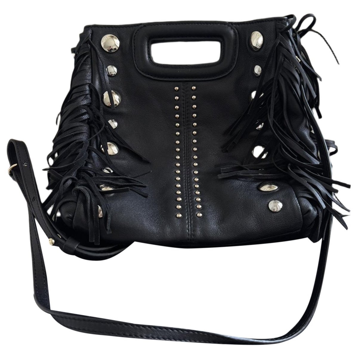 Sac M leather handbag