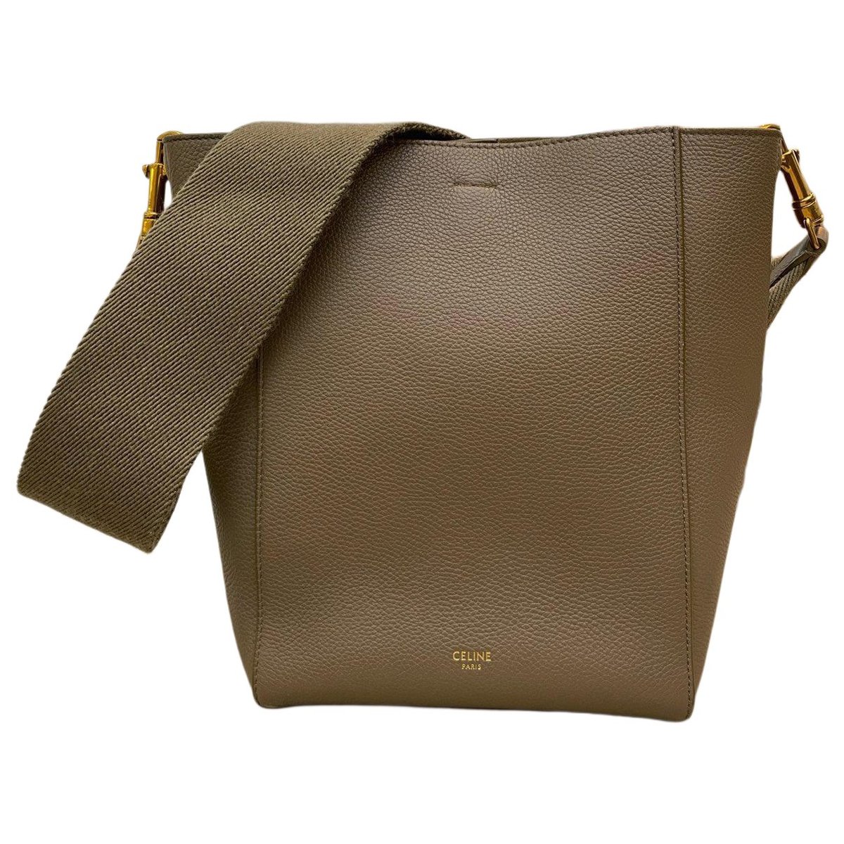 Seau Sangle leather handbag