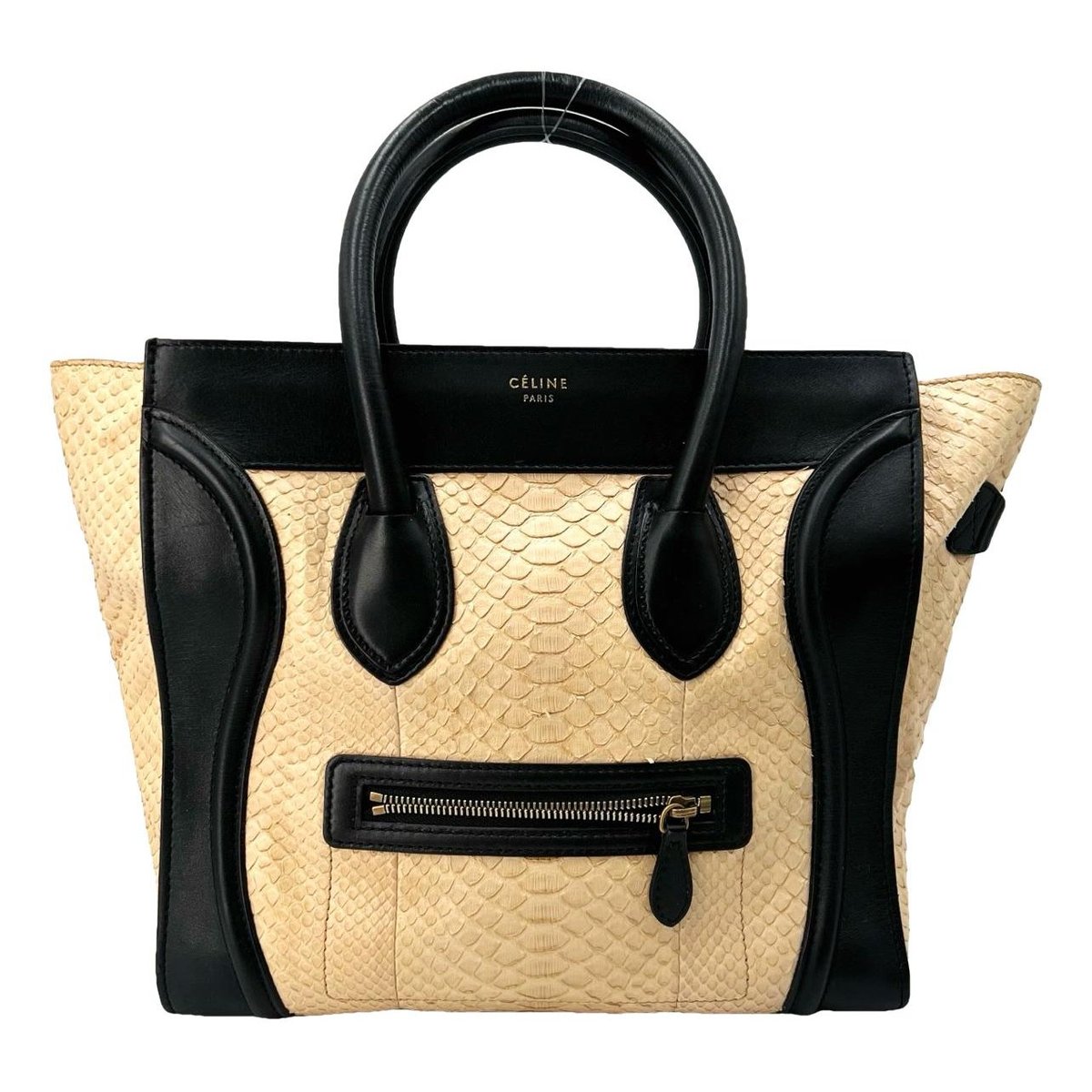 Luggage python handbag
