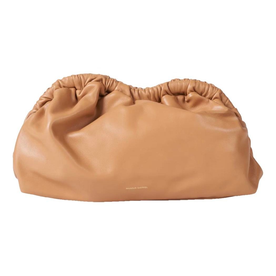 Cloud leather clutch bag