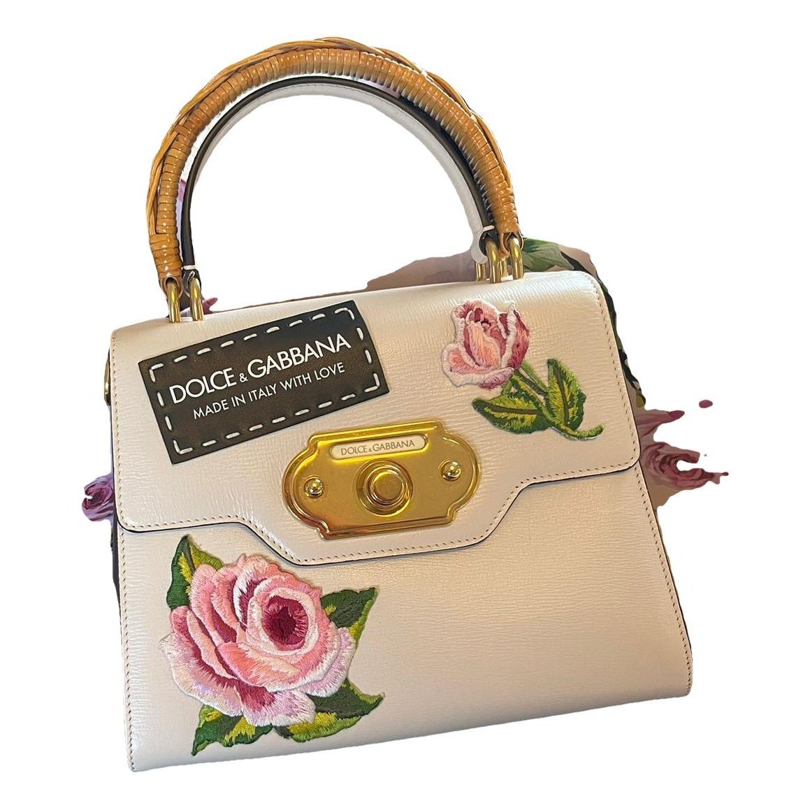 Welcome leather handbag