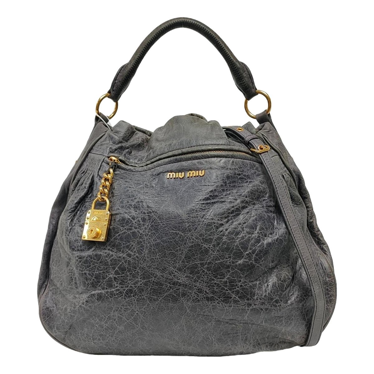 Madras leather handbag