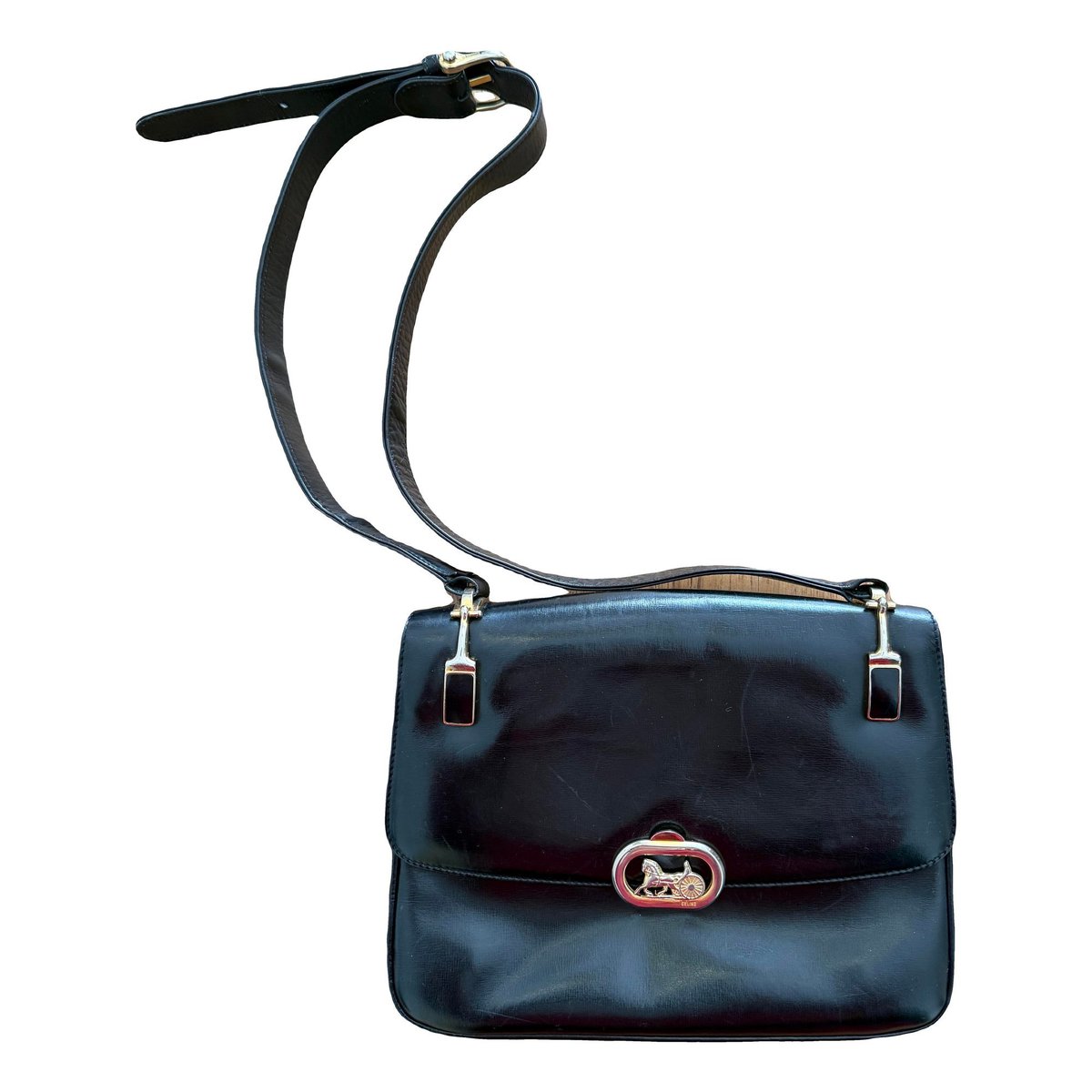 Triomphe leather crossbody bag