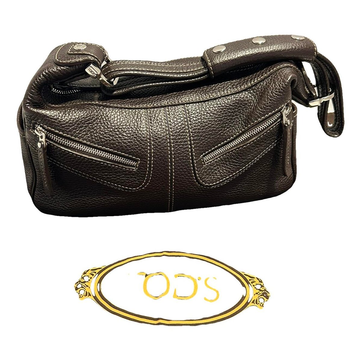 D Bag leather handbag