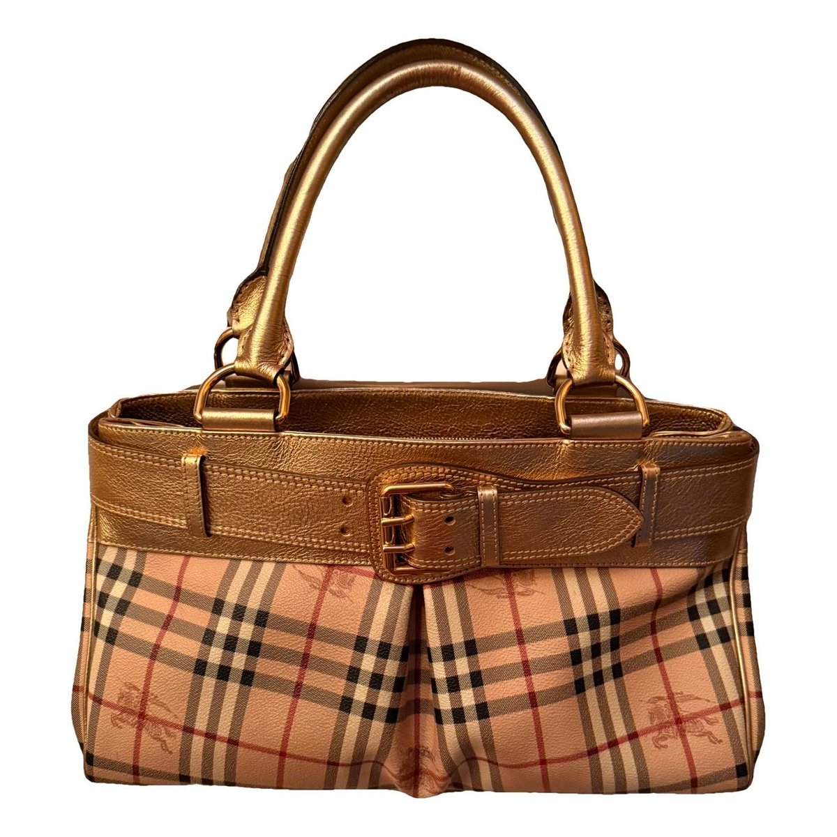 Title leather satchel