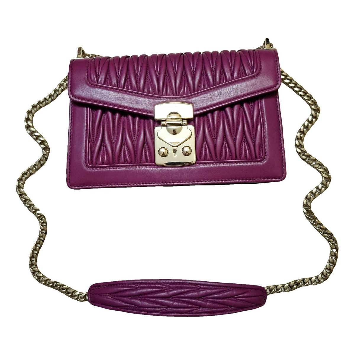 Miu Confidential leather handbag
