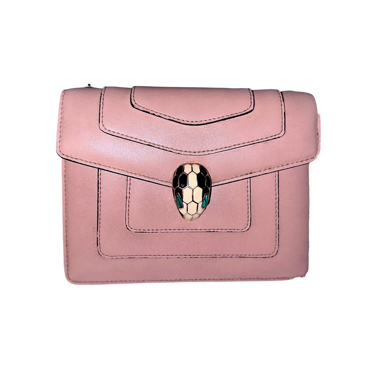 Serpenti leather handbag