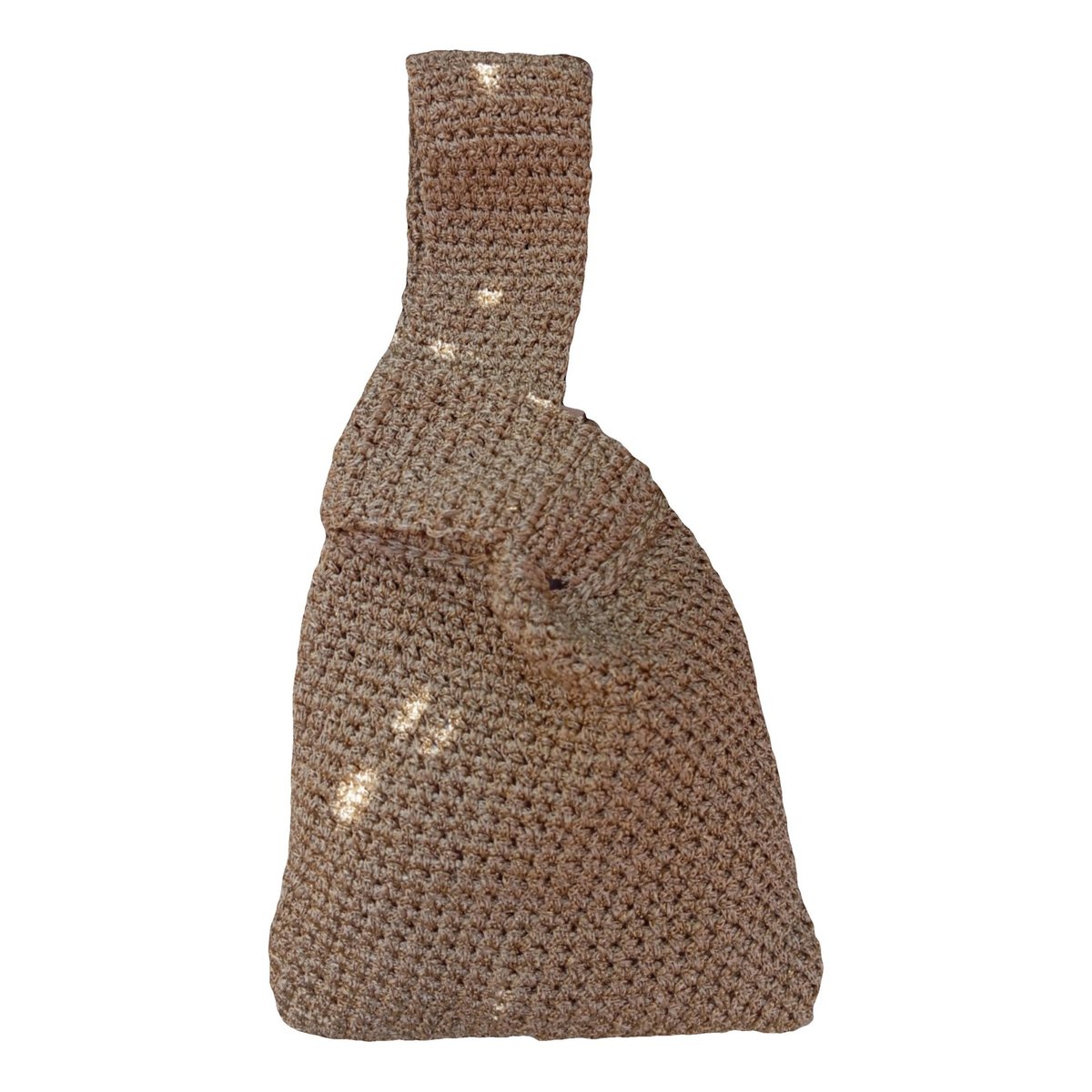 Crochet silk handbag