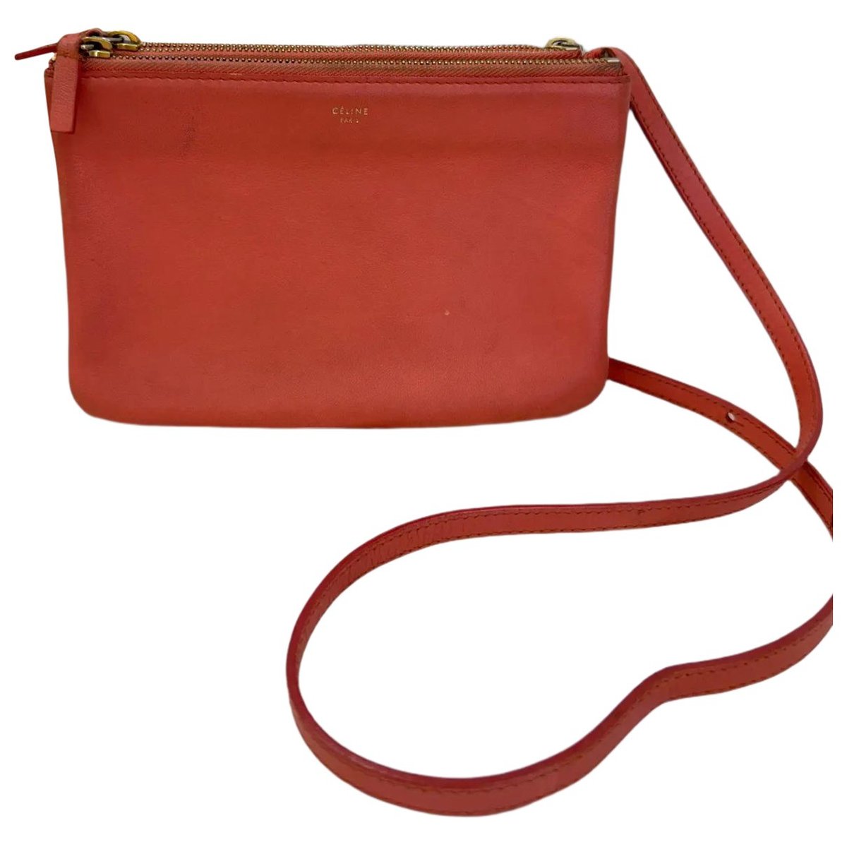 Trio leather crossbody bag