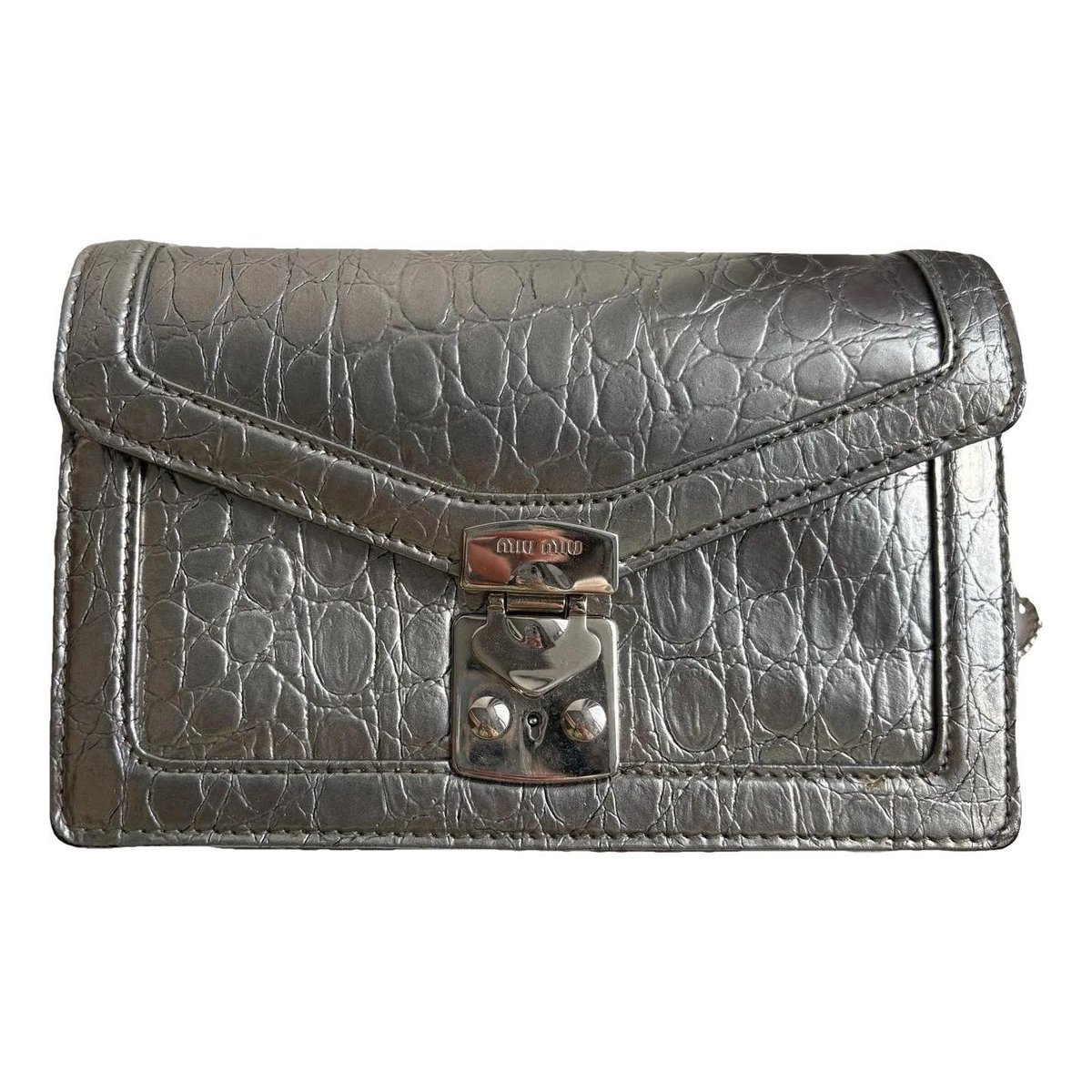 Miu Confidential leather crossbody bag